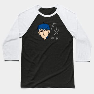 Fix On! Blue Hair Baseball T-Shirt